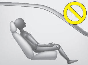 Hyundai Elantra: Main components of occupant classification system. - Never excessively recline the front passenger seatback.