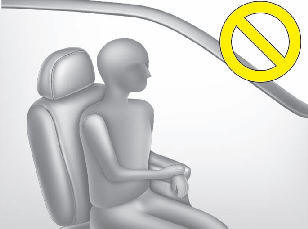 Hyundai Elantra: Main components of occupant classification system. - Never lean on the door or center console.