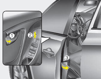 Hyundai Elantra: Operating door locks from outside the vehicle. 