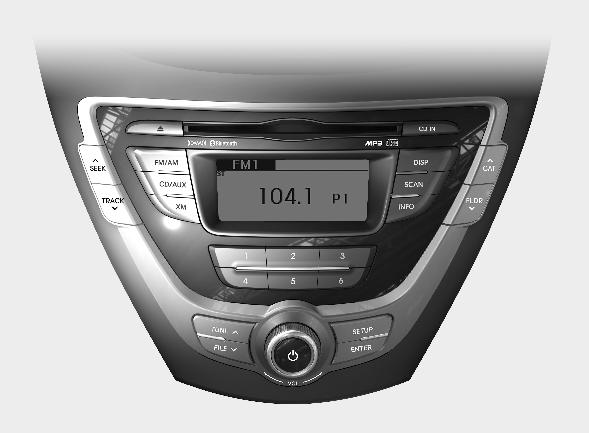 Hyundai Elantra: CD Player : PA710MD. ❋There will be no logo if the Bluetooth feature is not supported.