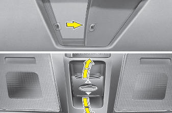 Hyundai Elantra: Sliding the sunroof. Type A