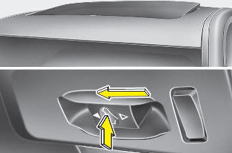 Hyundai Elantra: Tilting the sunroof. Type A