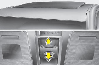 Hyundai Elantra: Tilting the sunroof. Type B