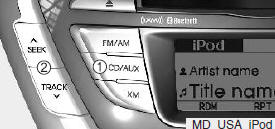 Hyundai Elantra: Using iPod®. ❋ iPod® is a trademark of Apple Inc.