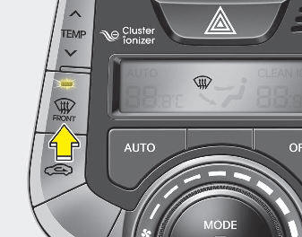 Hyundai Elantra: Manual heating and air conditioning. Defrost-Level