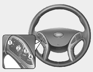 Hyundai Elantra: Steering wheel audio control (if equipped). Type A