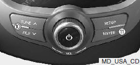 Hyundai Elantra: Using CD Player. 10. Search Button