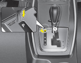 Hyundai Elantra: Automatic transaxle operation. Shift-lock override