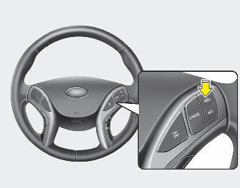 Hyundai Elantra: To increase cruise control set speed:. Follow either of these procedures:
