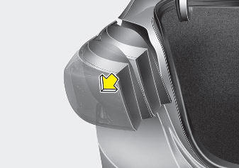 Hyundai Elantra: Rear combination light bulb replacement. 3. Loosen the assembly retaining nuts.