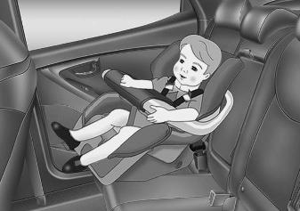 Hyundai Elantra: Using a child restraint system. Forward-facing child restraint system