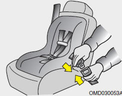 Hyundai Elantra: Using a child restraint system. To install a child restraint system on the outboard or center rear seats, do
